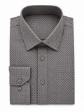                              NM h.u slim fit elasztikus ing - Szürke pöttyös Mintás ing